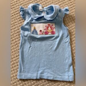 Vive le fete smocked Cinderella top